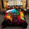 Tie Dye Bedding Set Boho Psychedelic Duvet Cover for Kids Children Teens Adult Hippie Tie Dye Comforter Cover