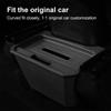 For Tesla Model Y Rear Center Console Storage Box TPE Rear Middle Seat Organizer Tray For Tesla Trash Can Car Interior
