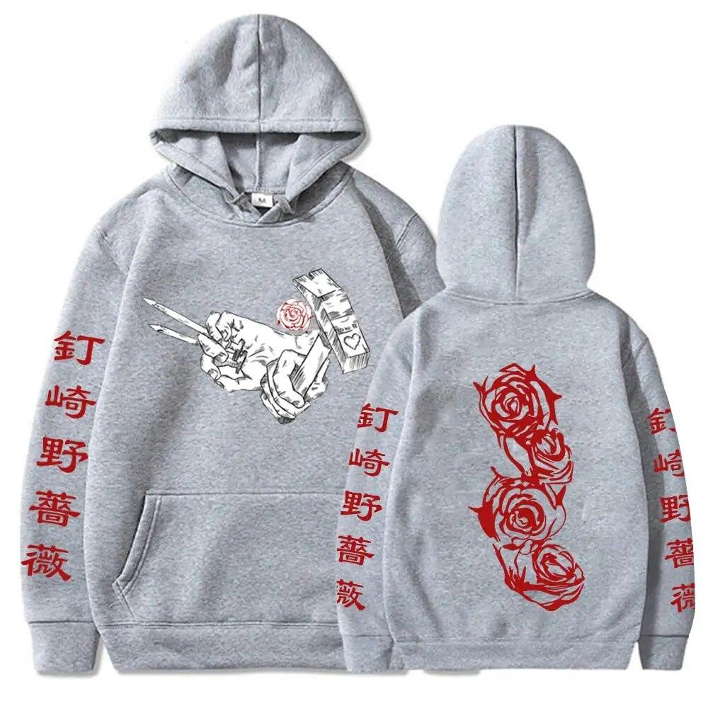 Новые толстовки с капюшоном для дзюдзюцу кайсен, каваи, манга, Кугисаки Нобара, пуловеры с графикой, унисекс, Харадзюку, хип-хоп, уличная толстовка