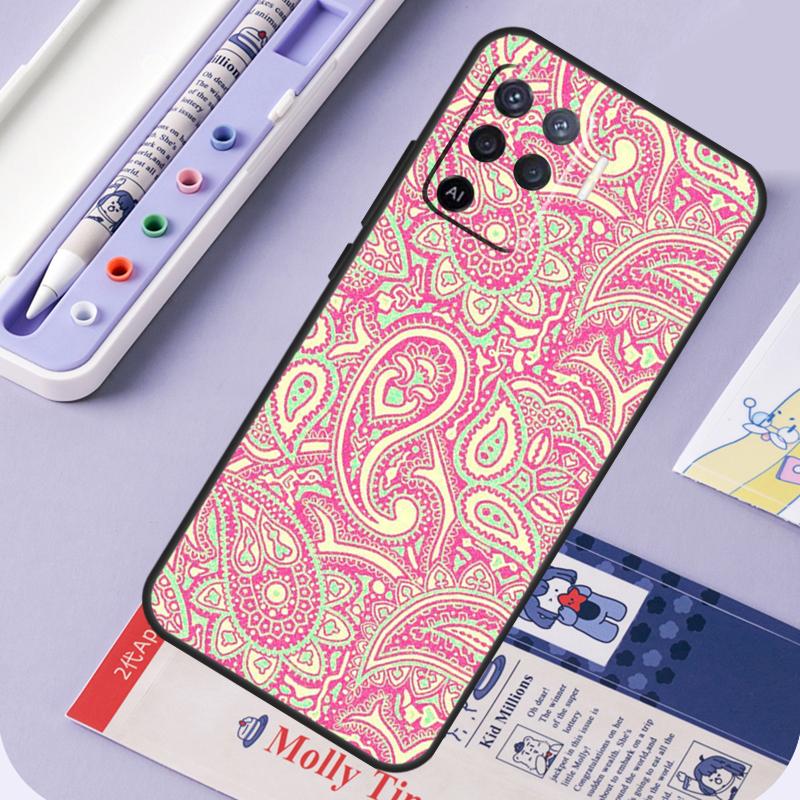 Чехол с узором пейсли для Oppo A96 A76 A16 A94 A74 A54 A15 A18 A38 A58 A78 A98 A40 A60 A80 A57 A17 A77 A5 Pro