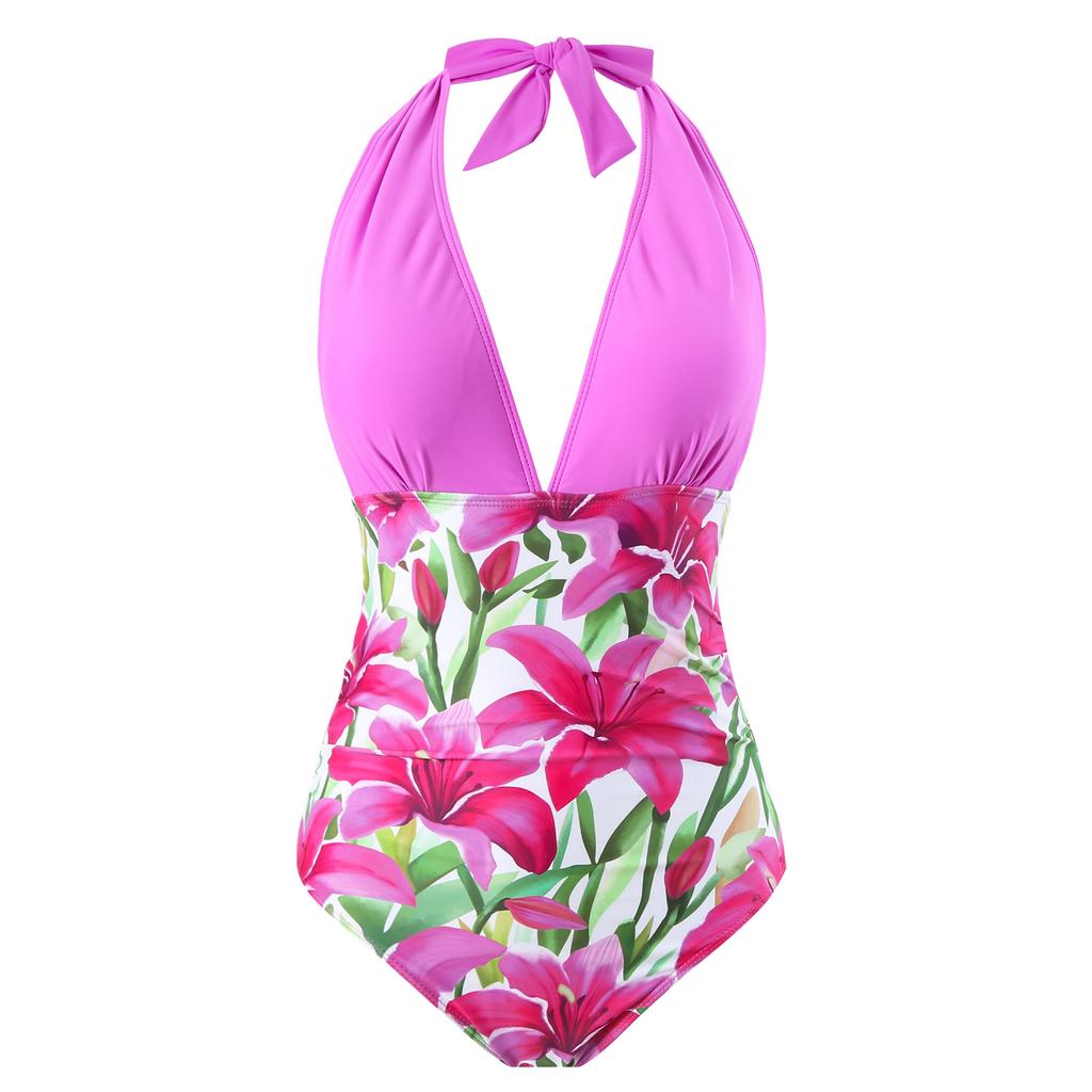 New One-piece Swimsuit Female Chiffon Skirt Swimsuit Set