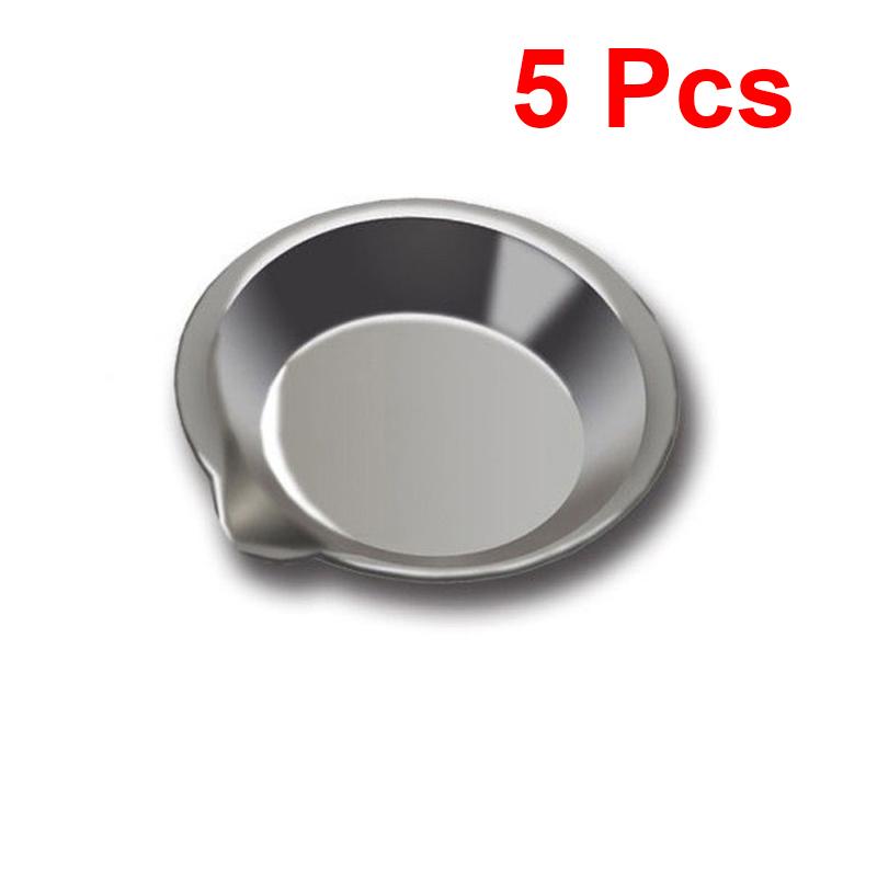 10pcs 5cm Metal Stainless Steel Painting Color Bowls Oil Paint Trays Paint Color Mixing Cups For Children Model Coloring Tools