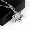 Unisex Hip Hop Hexagram Shape Pendant Necklace Chain Jewelry Accessory