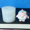 YS 3D Cute Doll Candle Silicone Molds DIY Aromatherapy Ornament Gypsum Keychain Pendant Children's Gift Blind Box Desktop Decor