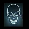 Halloween Horror Scary Ghost Head Clown Bar Dj Nightclub Led Cold Light Mask White Skull Glowing Ghost Face
