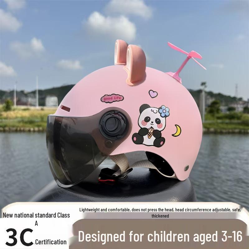 Ультралегкий дышащий детский шлем для электромобиля 3C с защитой от солнца, для мальчиков и девочек