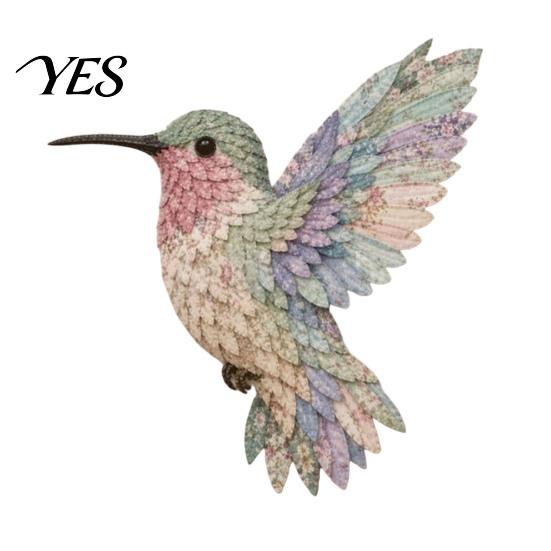 Stress Relief Handicraft Hobby 3D Bird Patchwork Kit, DIY Hummingbird Owl Sewing Needlework Kit for Beginners Handmade Fabric Art Crafting Home
