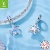 S925 Silver Dream Starfish Pendant Diy Bracelet Beads Ocean Wind Loose Beads Jewelry Accessories