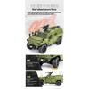 1/18 DongFeng Warrior Военный бронеавтомобиль Внедорожник ORV SUV Сплав Металл Литой Модель Машины Звук Свет Коллекция Большие Подарки