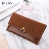 Women's Matte Color Matching Long Wallet