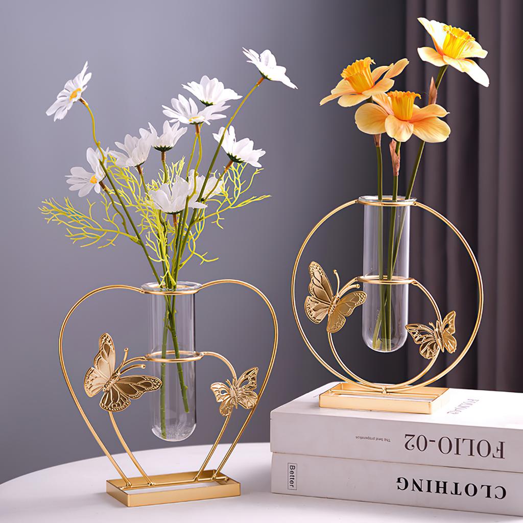Nordic Hydroponics Vase Table Ornaments Minimalist Design Vase Simulation Flower Holder for Wedding Centerpiece & Home Decor