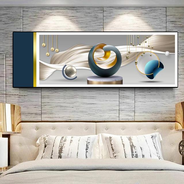 Modern Abstract Geometry Canvas Painting Posters and Prints Nordic Morandi Wall Art Pictures Living Room Home Decor No Frame