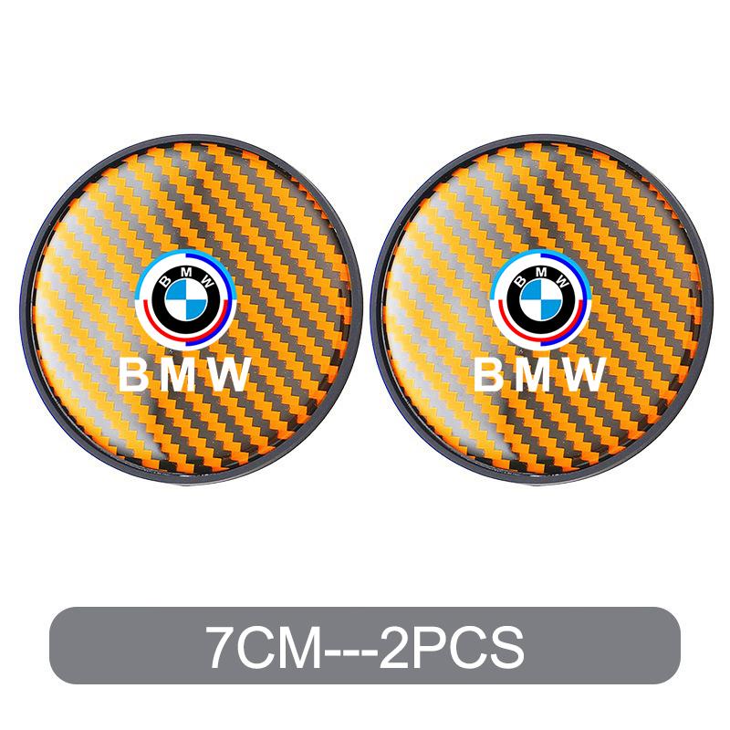 Non-slip Car Water Coaster Cup Carbon Fiber PVC Coaster Mat Accessories For BMW E46 E90 E60 F10 E39 F30 E36 F20 E87 E90 E70 E91 23EG