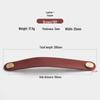 Nordic Soft Leather Anti-Collision Handle for Children's Room - Brass Door, Wardrobe, and Drawer
