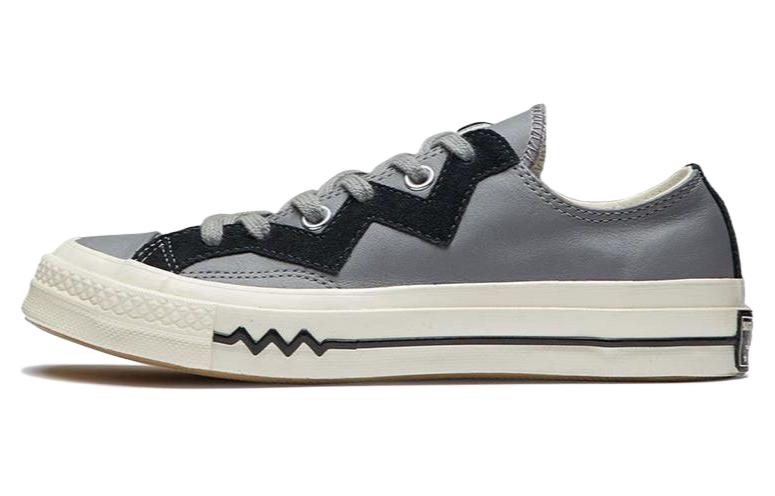 Women's Sneakers Converse Chuck 1970s Leather Low Top Grey Black Women's