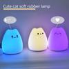 7 Colors Soft Cute Cat Night Light Kitty Lamp Birthday Gift Kids Baby Toddler Teen Silicone Kawaii Nightlight Nursery Room Decor