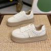 Thick Soled Board Shoes Women's Spring Autumn Versatile Breathable Small White Shoes Elevated Sports Leisure Shoe Women Sneakers