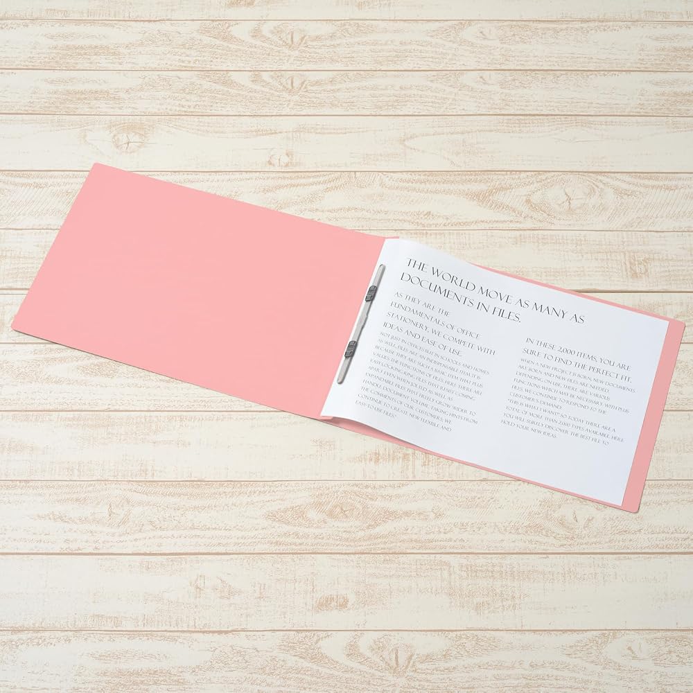 Plus Flat File, Resin Binding, A3 Horizontal, Pink, 10 Books, NO002N 78-178×10