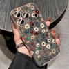Чехол для iPhone 17 Pro Max Чехол iPhone 16 Pro Max 15 14 13 11 17E 16E Цветочный принт Ромашки Ударопрочный Прозрачный Мягкий ТПУ Силиконовый Чехол