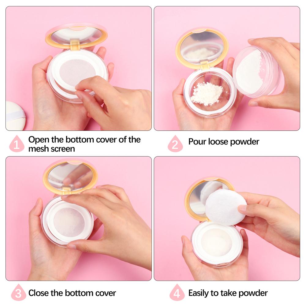 Travel containers Empty Compact Powder Travel Size Containers Makeup Box 5 Gram Cosmetic Container