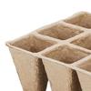 12-Cell Seedlings Tray Biodegradable Plant Pots Breathable Seeds Starter Tray with Tags And Tools for Flowers
