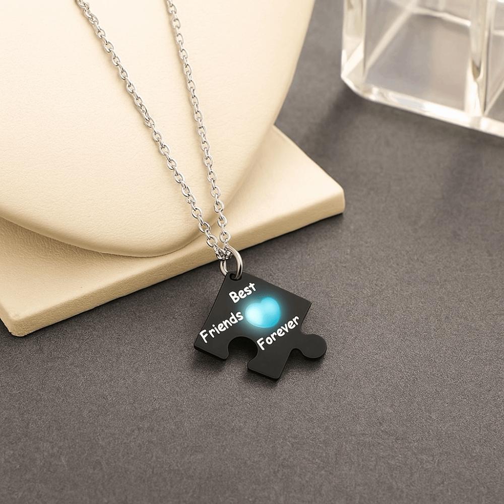 4 шт. Ожерелье-чокер в стиле пэчворк «Сестра», Светящееся ожерелье «Друзья навсегда», Ювелирные аксессуары