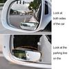 2Pcs Car Blind Spot Mirror Auto Rear View Mirror Safety Blind Spot Mirror HD 360 Rotation Adjustable Wide Angle Convex Mirror