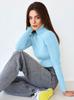 Women's High-Neck Knitted Pullover / Base Layer