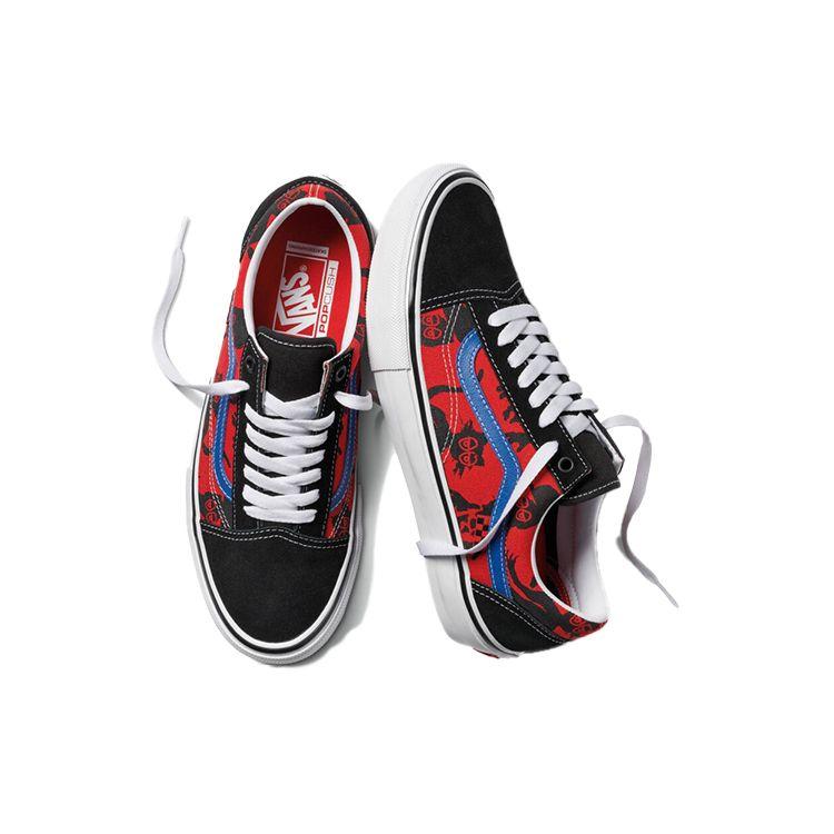 Vans Унисекс Скейт Old Skool Krooked By Natas For Ray Barbee Черный Красный Синий VN0A5FCBAPC