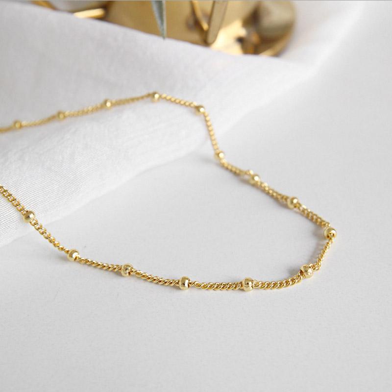 100% S925 стерлингового серебра классическое индивидуальное ожерелье корейское серебряное украшение