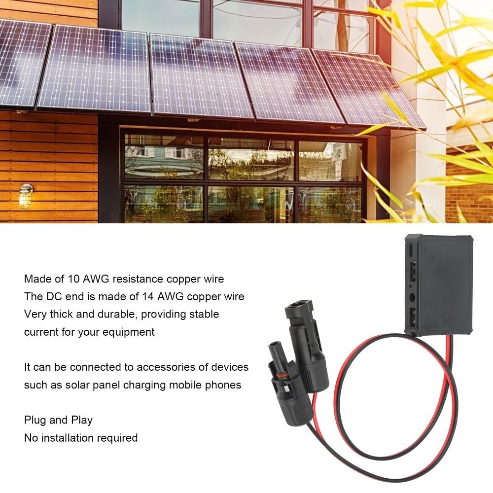 Regulated Output 5V 12V Solar Panel Voltage Stabilizer Fast Charging Adapter Phone Charging