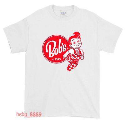 Новая футболка унисекс с логотипом Bob's Big Boy Burger, смешной дизайн, размеры от S до XXL
