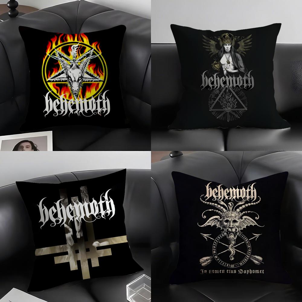BBEHEMOTH Band Cushion Cover Pillowcase Ultra Soft Skin Friendly Fabric Cloud Like Comfort Concealed Zipper