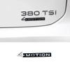 TCFJN1 Glossy Black 4MOTION Trunk Badge Emblem Compatible with Select VW Models Like Tiguan Touareg Golf Passat - Rear Lid Sticker
