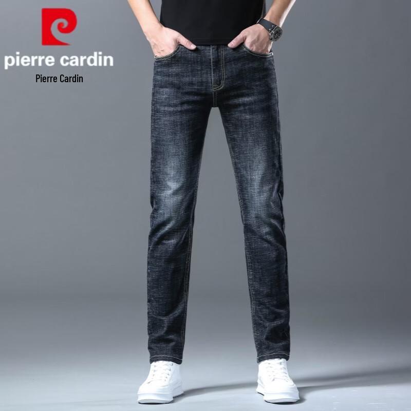 Pierre Cardin Мужские прямые джинсы слим-фит стрейч
