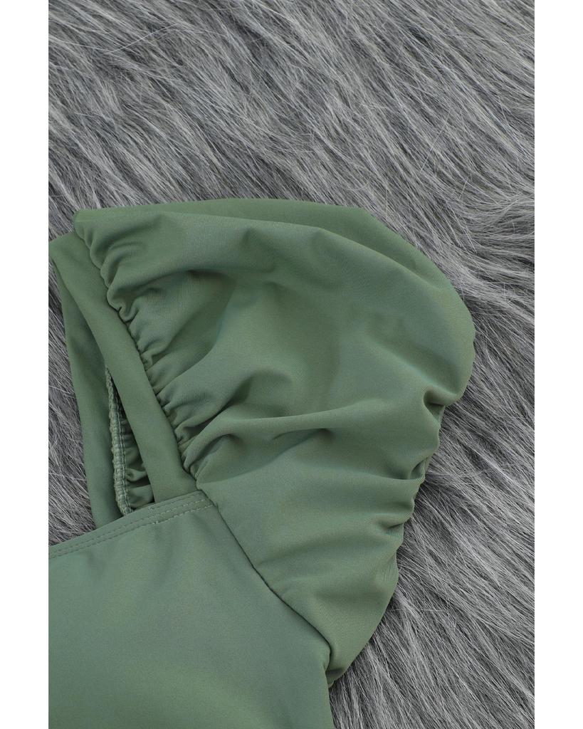 Azura Exchange Bubble Sleeves High Waisted Swimsuit