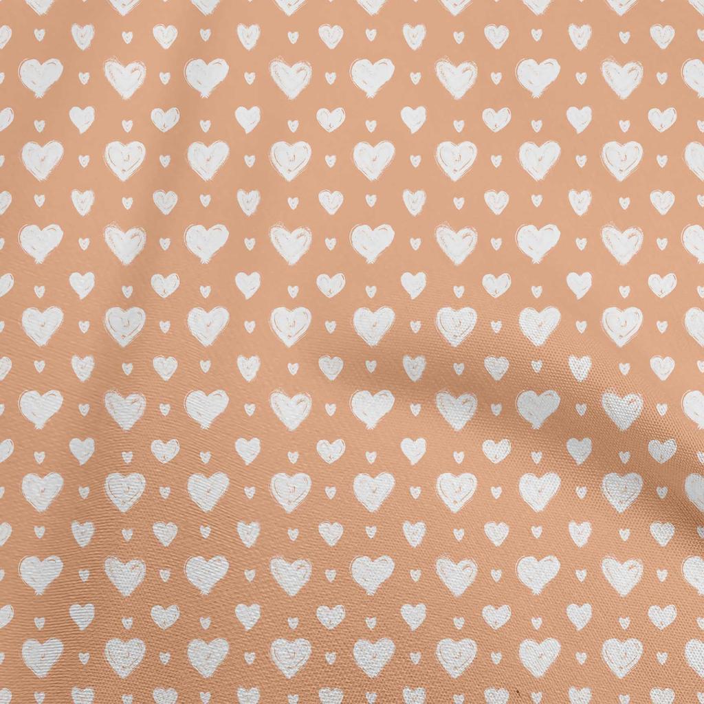 oneOone Cotton Flex Black Fabric Valentine Heart Diy Clothing Quilting Fabric Print Fabric By Yard 40 Inch