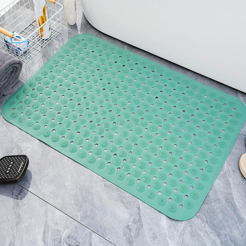 Коврик для душа и ванной, коврик для ванной, бытовая полая гидрофобная утолщенная противоскользящая накладка с присоской для ванны, массажная накладка для ног