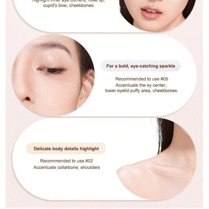 Judydoll - Shimmery Highlighting Powder - 4 Colors