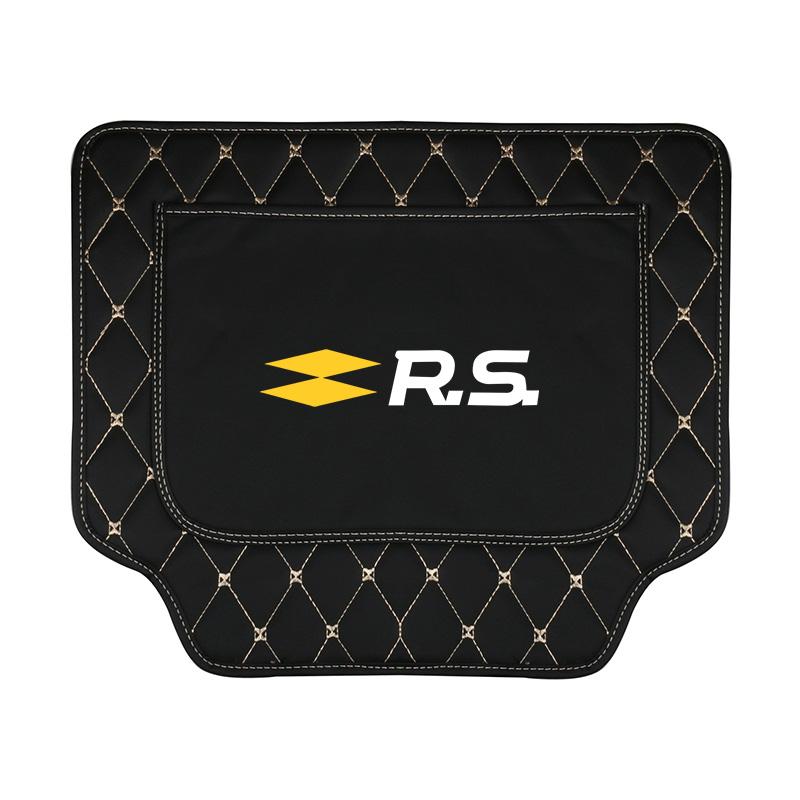 Leather Car Seat Back Anti Kick Pad Protector Mat For Renault RS Trafic Clio Laguna Megane 2 3 4 Logan Captur Koleos Accessories n111