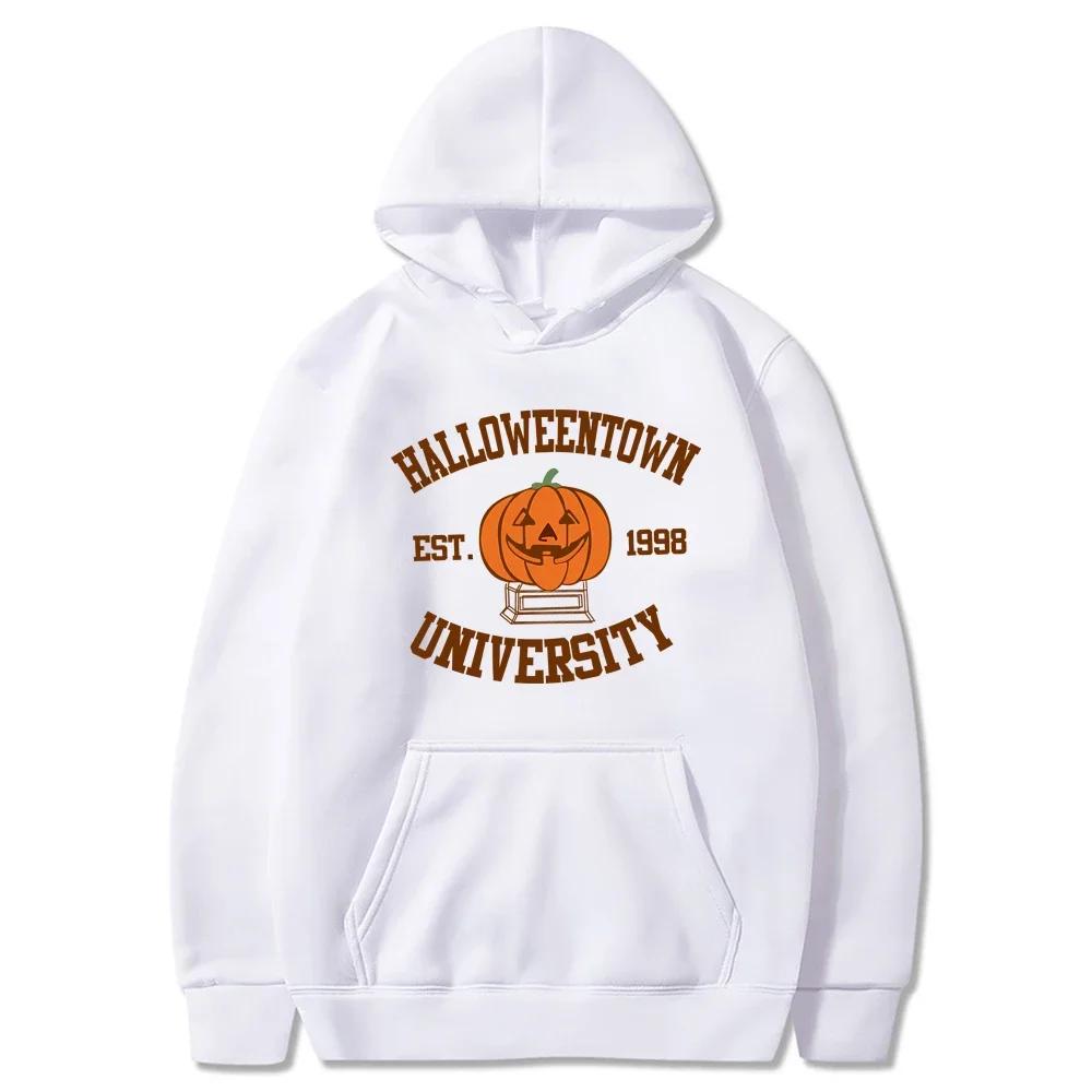 Halloweentown Hoodie Halloweentown Est 1998 Пуловер Vintage Halloween Town Осенний свитер унисекс Trendy Halloween Party Hoodies
