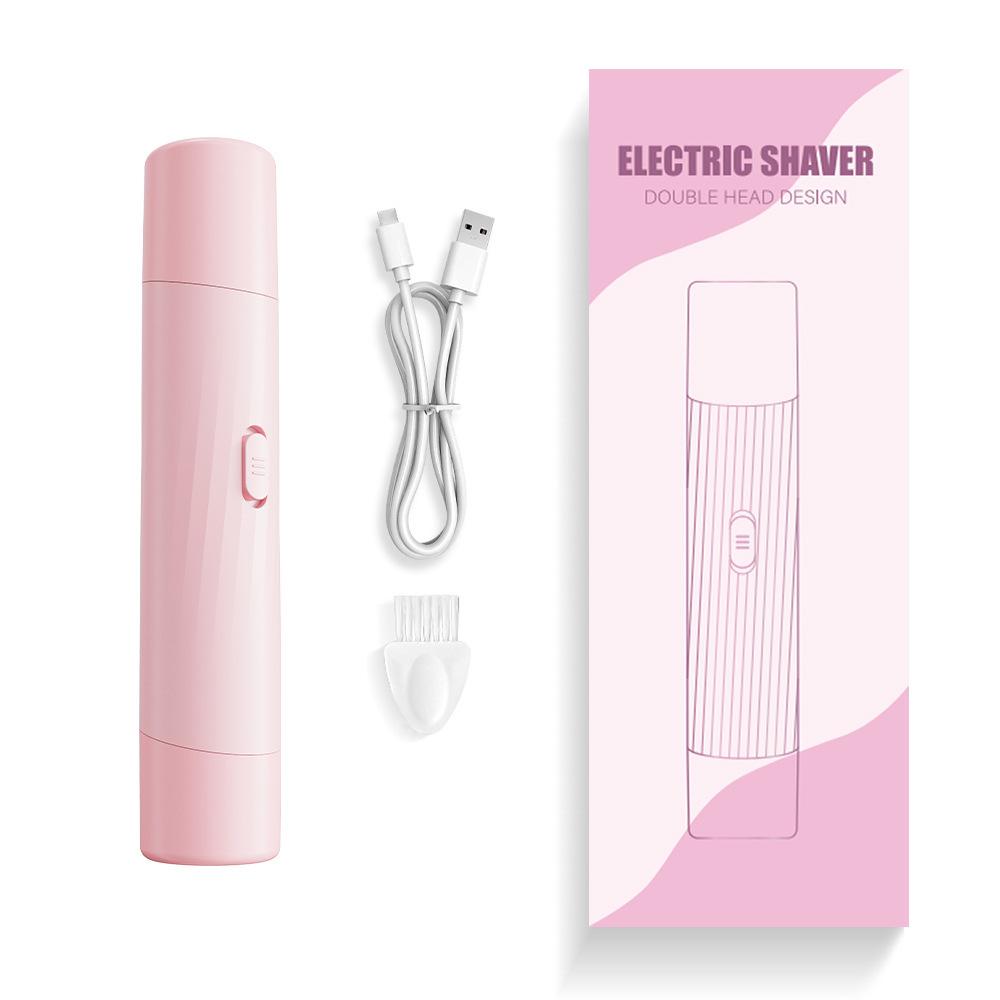 Женская двухголовая бритвенная машинка Триммер Электрический бритвенный нож Женская подмышечная бритвенная машинка Шлифовальный станок для ног