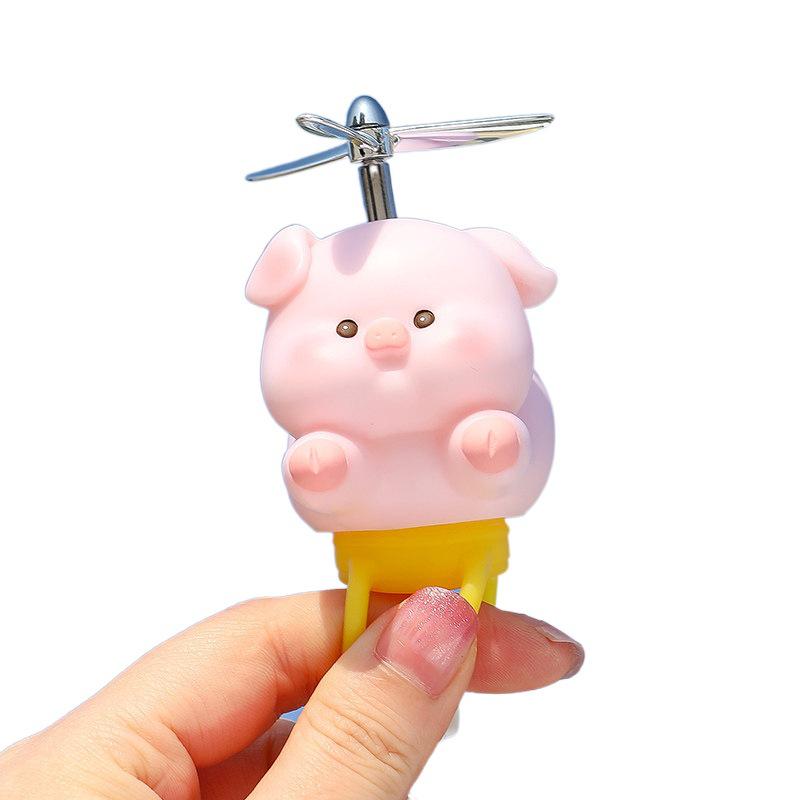 Cartoon Bicycle Cute Bamboo Dragonfly Tie-on Ornament for Motorcycle & Electric Car Decoration