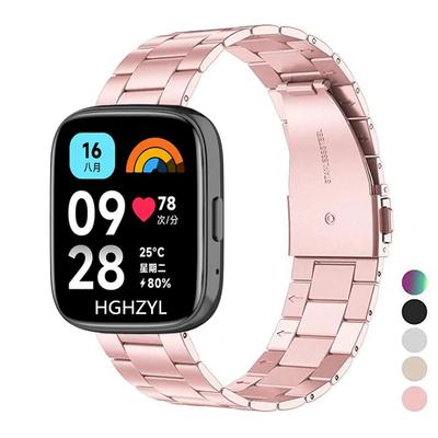 Ремешок из нержавеющей стали для Redmi Watch 3 Active, металлический браслет для умных часов Xiaomi Redmi Watch3 Active