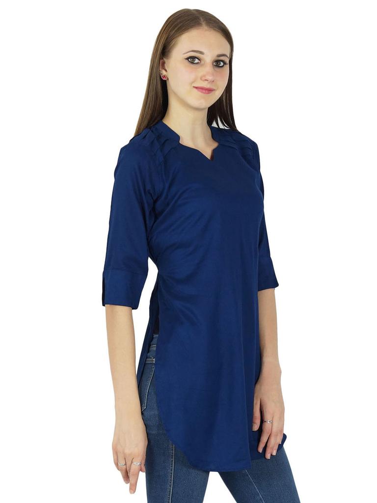 Designer Indian Kurta Women Ethnic Bollywood Cotton Kurti Casual Top Tunic