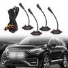 4Pcs/set Smoked Shell Amber Light Front Grille LED Light Safety Warning Light with Wire Harness Fit for Honda CRV 2017-2022