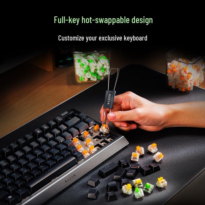 Razer BlackWidow V4 75% Механическая игровая клавиатура с возможностью горячей замены