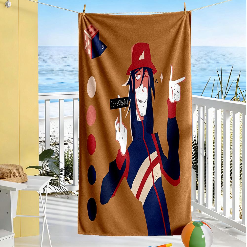 Incredibox Beach Towel Super Soft Microfiber Quickdry Fabric Comfortable Lightweight Suitable for Swimming, Gym, Camping, Yoga Vacation