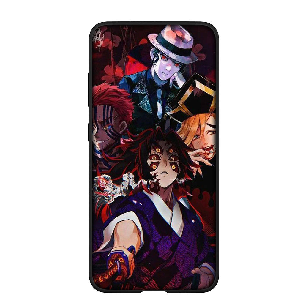 Чехол для телефона Samsung Galaxy S25 S24 S23 iPhone 16 15 Xiaomi Redmi Note 14 13 12 16E 11 Pro Max OPPO Moto Huawei Kokushibo Demon Slayer Nezuko Cover