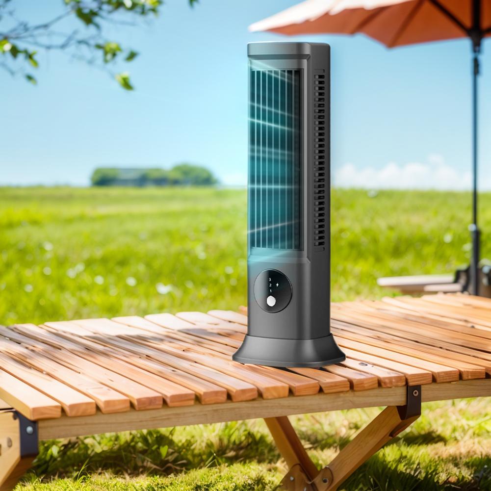 USB-перезаряжаемый вентилятор для лета с 3 скоростями и вертикальным/горизонтальным потоком воздуха для использования на улице и в помещении